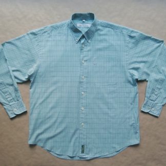 L/XL . Ben Sherman . zeleno-modrá kostkovaná košile