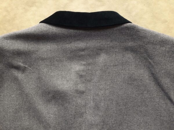 XL . Ben Sherman . šedé sako s černými semišovými detaily