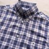 S . Ben Sherman . fialovo-vínová kostkovaná košile