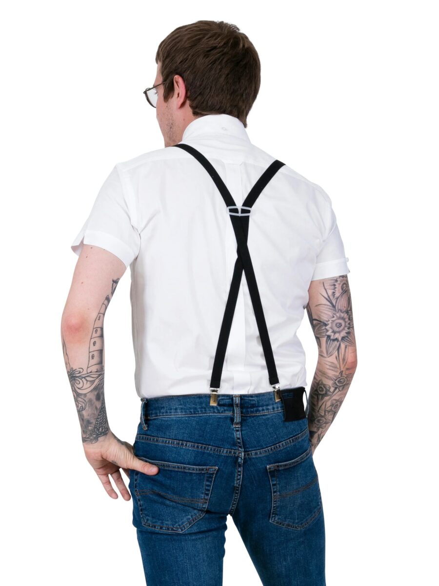 Relco London . černé kšandy