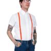 Relco London . oranžové kšandy