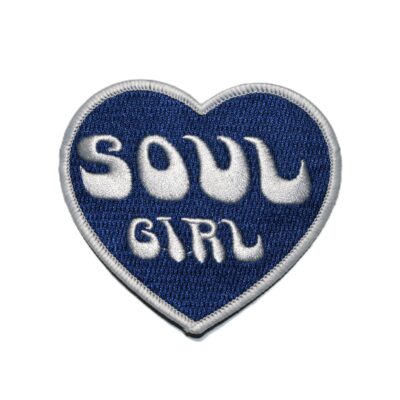 Nášivka Soul Girl . modré srdce