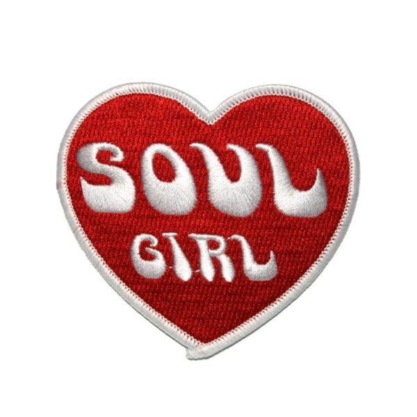 Nášivka Soul Girl . červené srdce