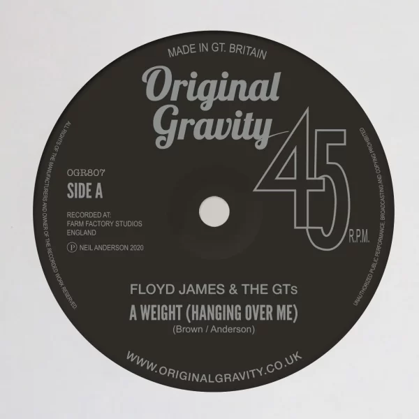 Floyd James & The GTs . A Weight (Hanging Over Me) - Image 2