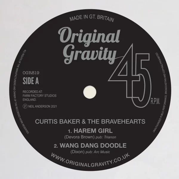 Curtis Baker & The Bravehearts . Wang Dang Doodle . EP - Image 2