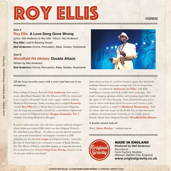 Roy Ellis . A Love Song Gone Wrong - Image 4